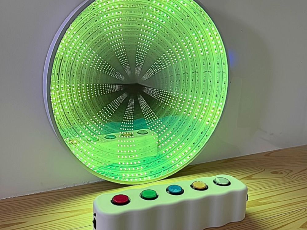 60cm Infinity Mirror with Giant Remote Buttons