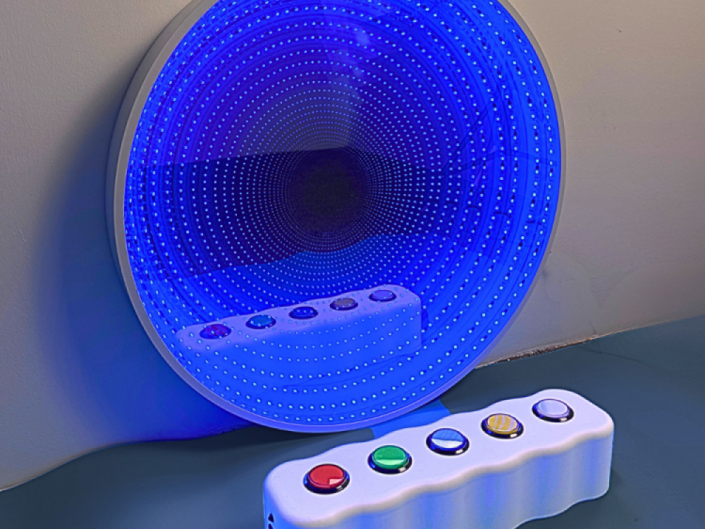 60cm Infinity Mirror with Giant Remote Buttons