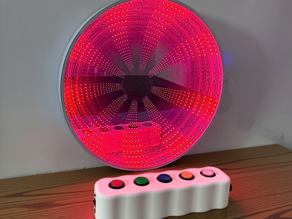 60cm Infinity Mirror with Giant Remote Buttons
