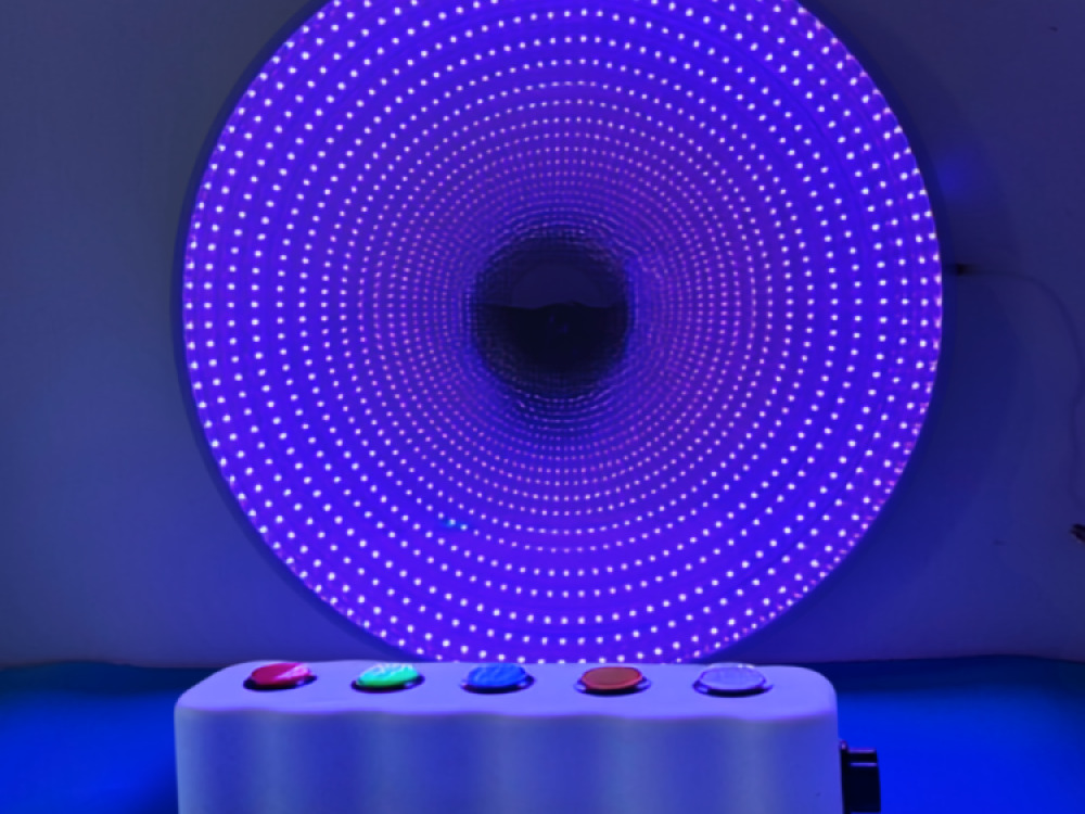 60cm Infinity Mirror with Giant Remote Buttons