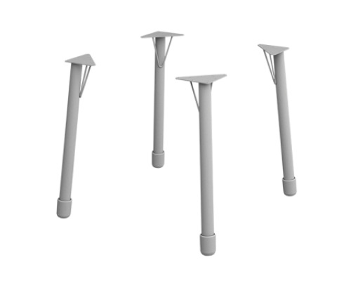 4 metal legs - size 5