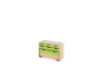 Storage Unit S with shallow cardboard trays + container - Green