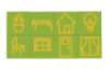 Graphomotor tiles Home. 3D Sensory pictograms