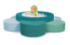 Little flower. Soft play pool with balls