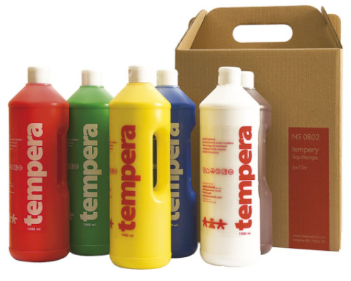 Tempera 1 l. 6 colours