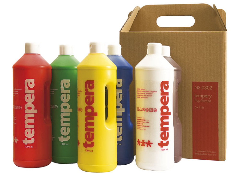 Tempera 1 l. 6 colours