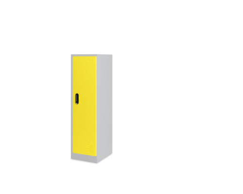 Add-on for low 4-person metal cloakroom - yellow