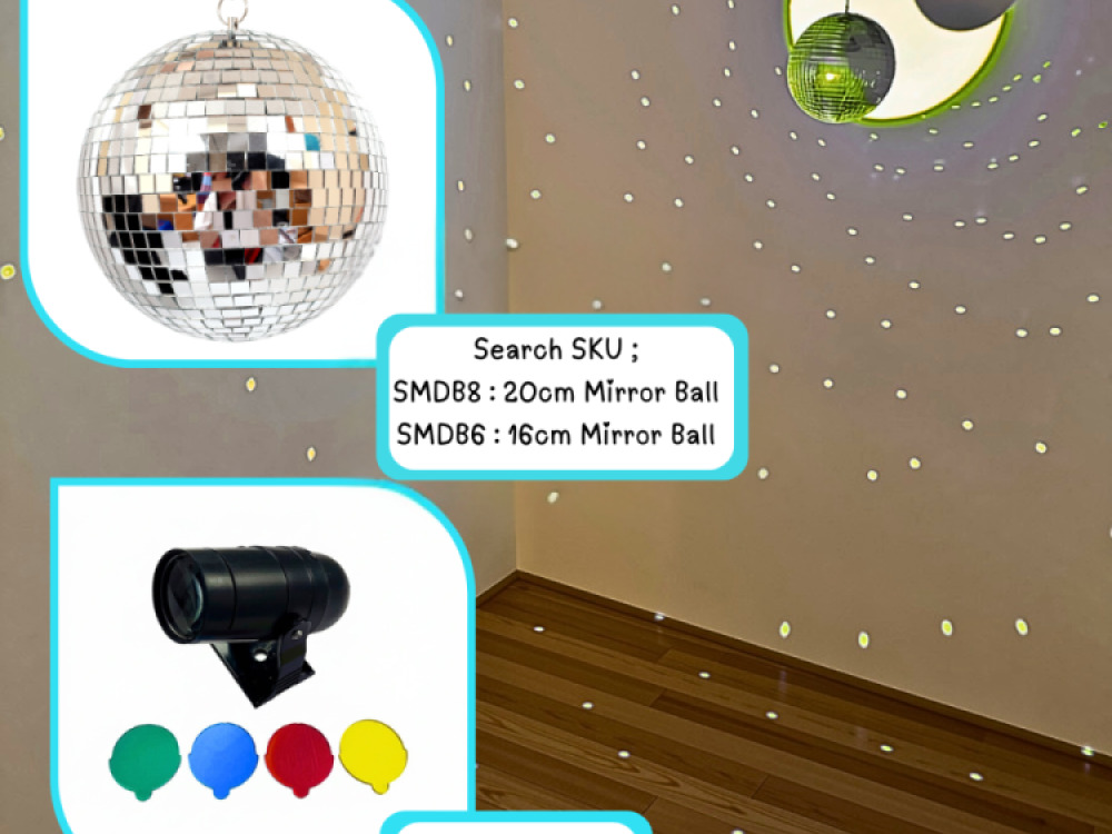 Battery powered spinner for Mirror balls