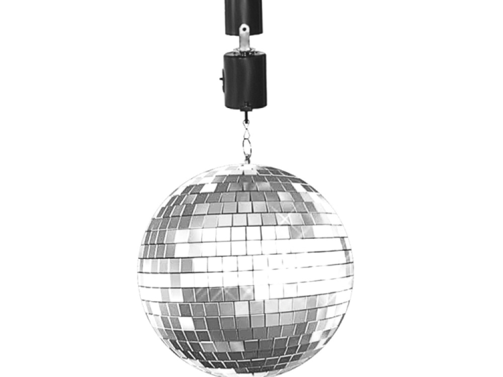 Battery powered spinner for Mirror balls