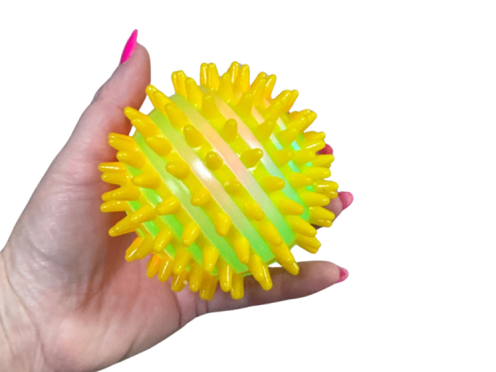 Spikey Flashing Stripy Ball Large