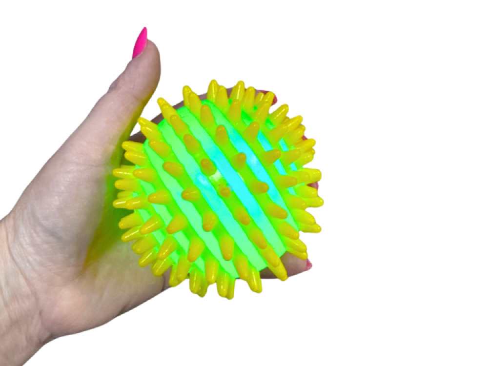 Spikey Flashing Stripy Ball Large