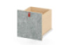 Grey narrow tall drawer with felt front. Cubo Acoustic Collection