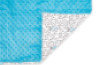 Weighted blanket - size L, turquoise, teddy bear-patterned