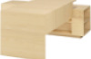 Headmaster s desk with raised table top and drawers - birch. Exclusive
