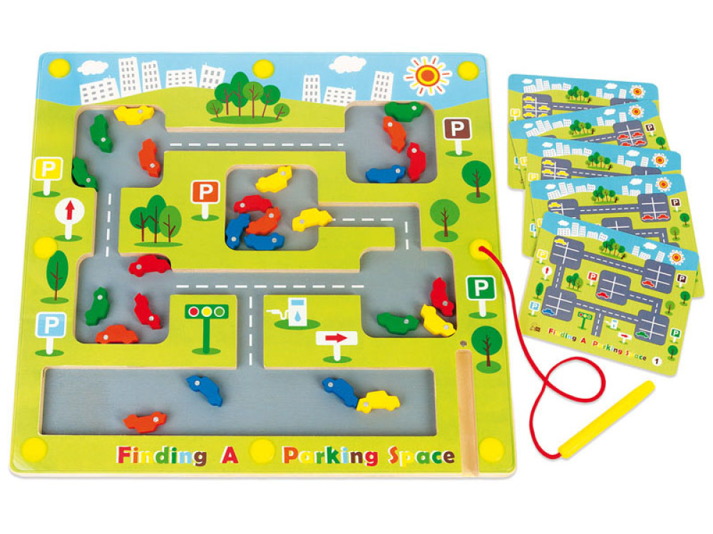 Magnetic labirynts Finding a parking space