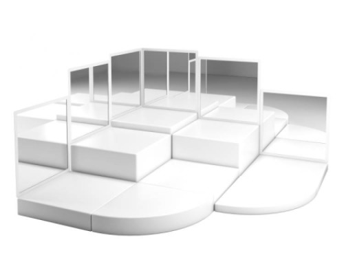 Set. White world experience room