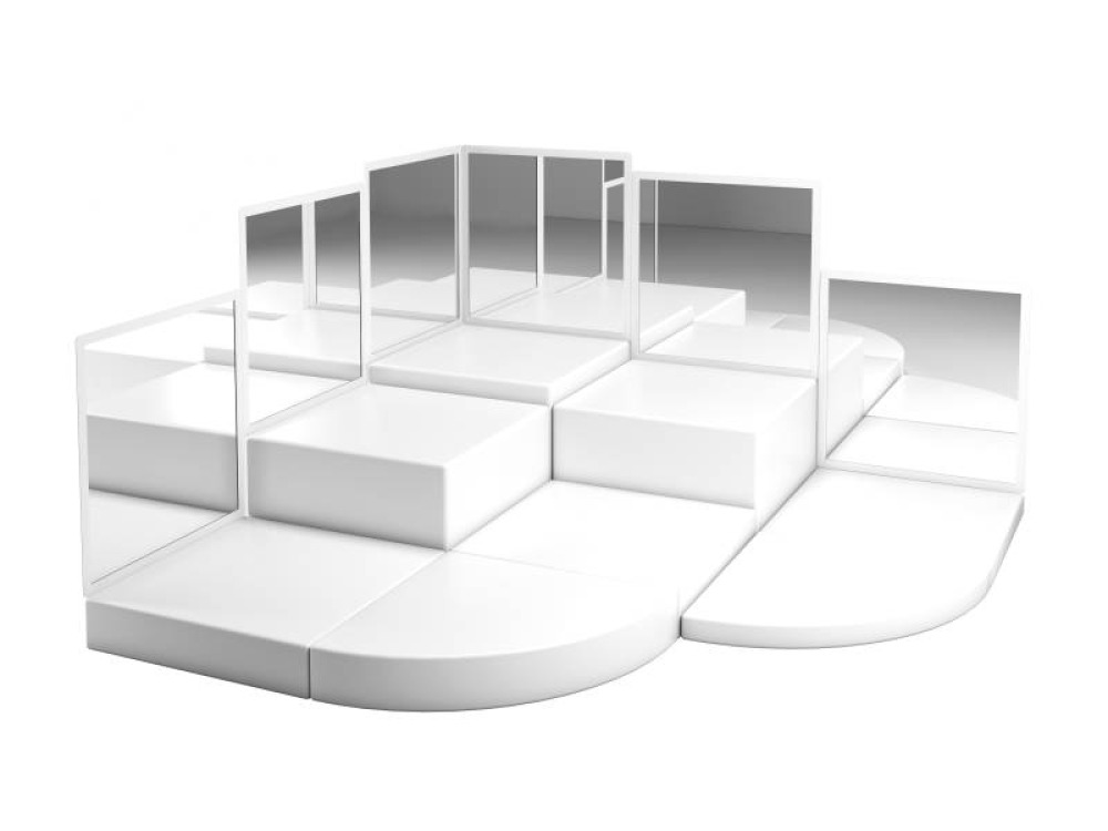 Set. White world experience room