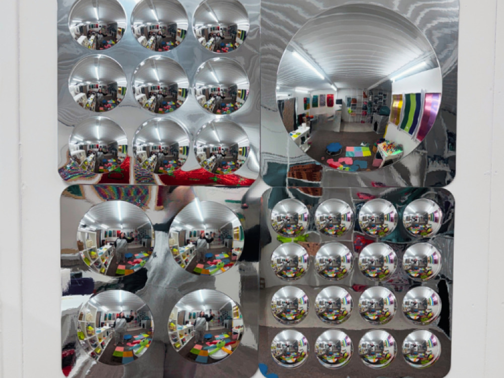 ASSORTED CONVEX MIRRORS -4 PCS
