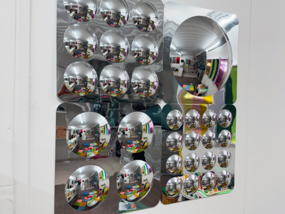 ASSORTED CONVEX MIRRORS -4 PCS