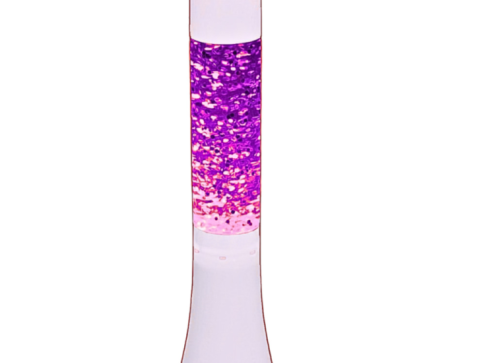 Large Colour Changing Glitter Lamp