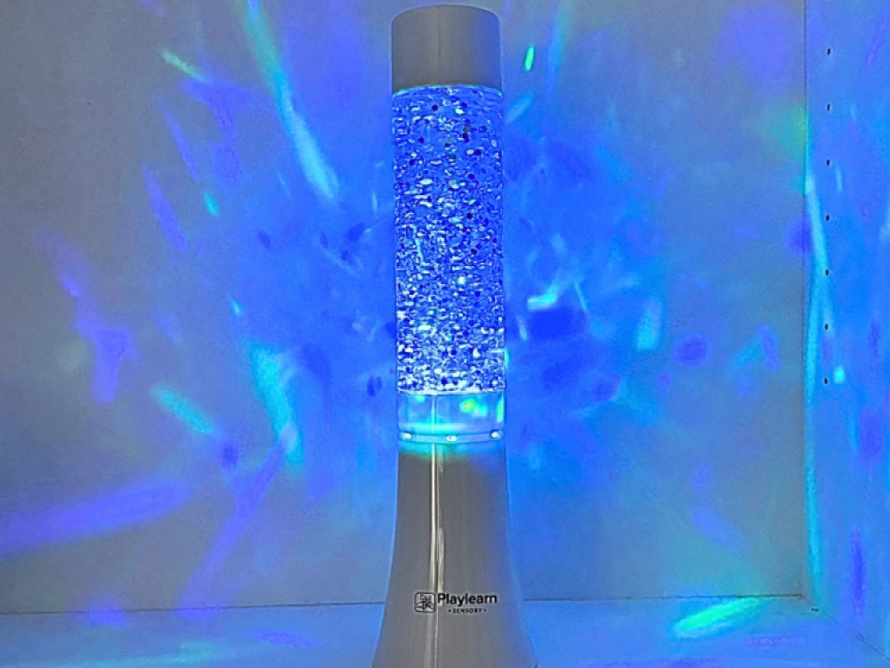 Large Colour Changing Glitter Lamp
