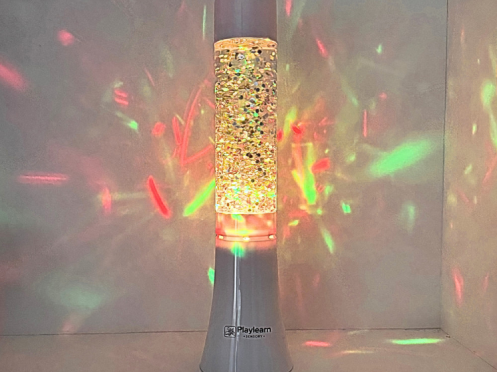 Large Colour Changing Glitter Lamp
