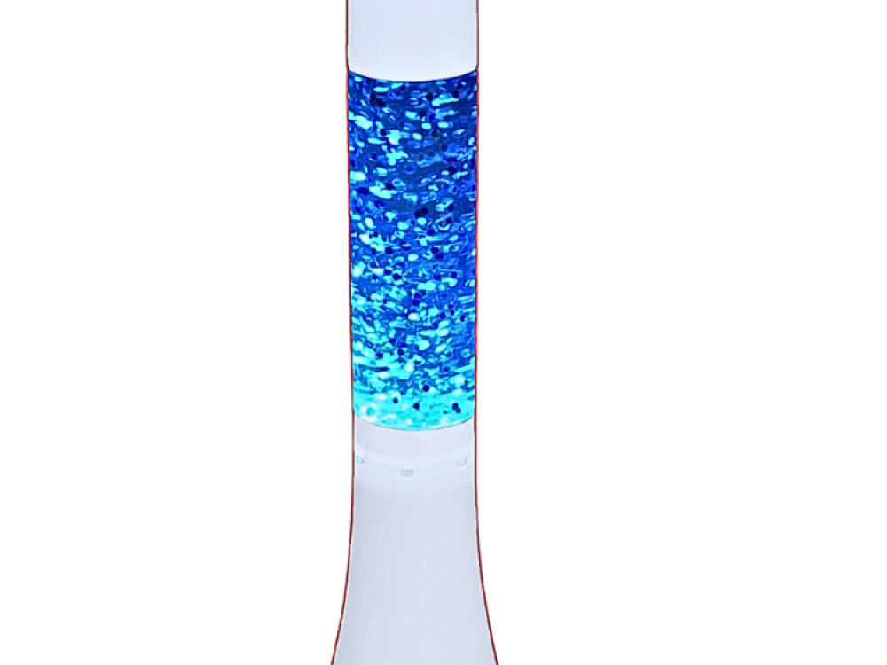 Large Colour Changing Glitter Lamp