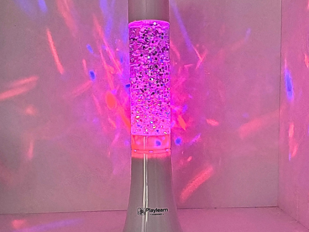 Large Colour Changing Glitter Lamp