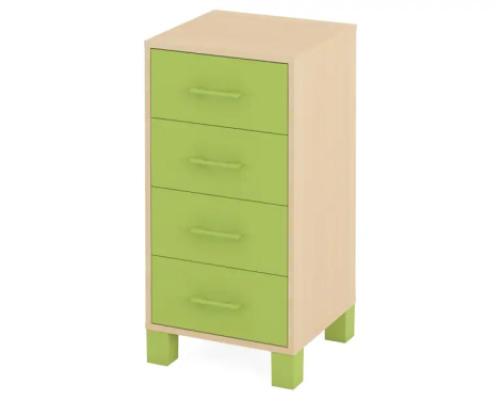Small cabinet with drawers. Green. Fresh Collection