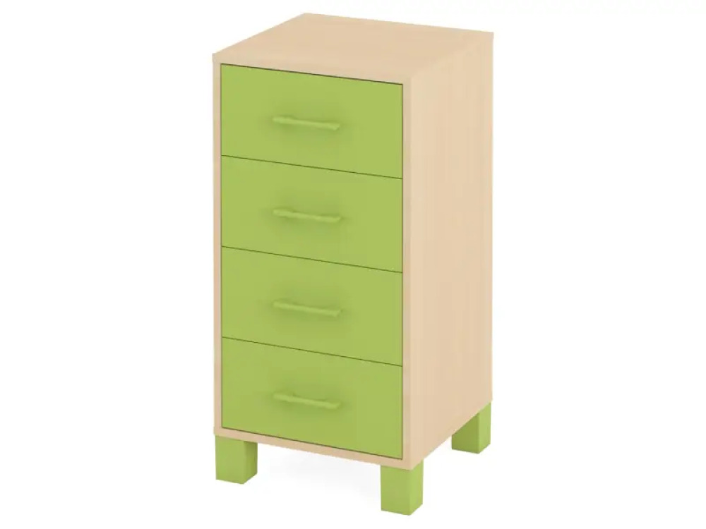 Small cabinet with drawers. Green. Fresh Collection