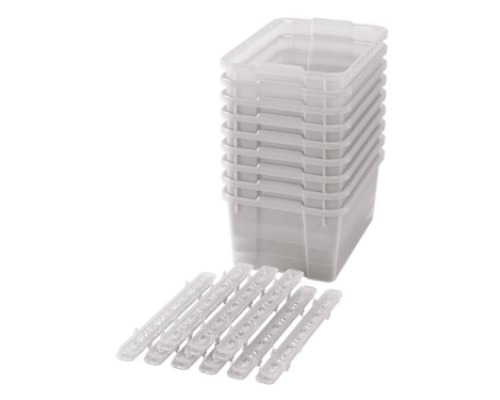Big plastic containers with runners - Transparent - 09