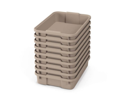 Small plastic containers - eco beige - 09