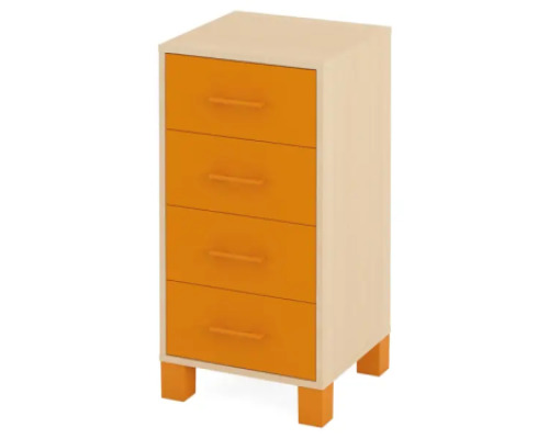 Small cabinet with drawers. Orange. Fresh Collection