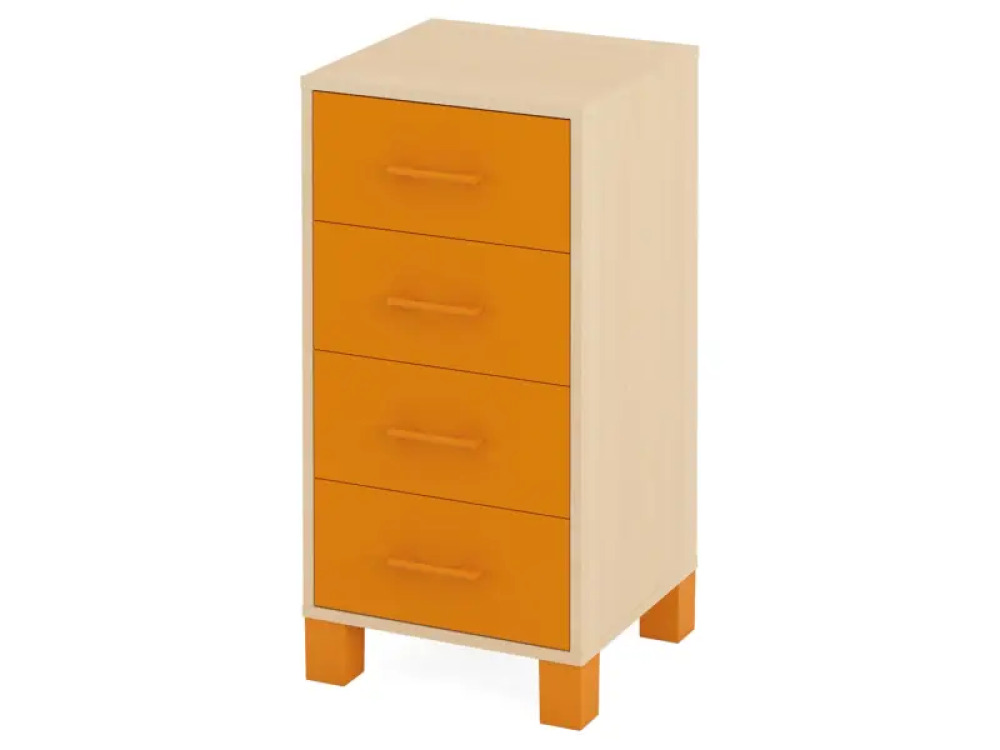 Small cabinet with drawers. Orange. Fresh Collection