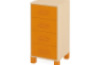 Small cabinet with drawers. Orange. Fresh Collection