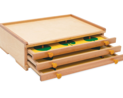 Small botanical cabinet. Cabinet with leaf shapes templates