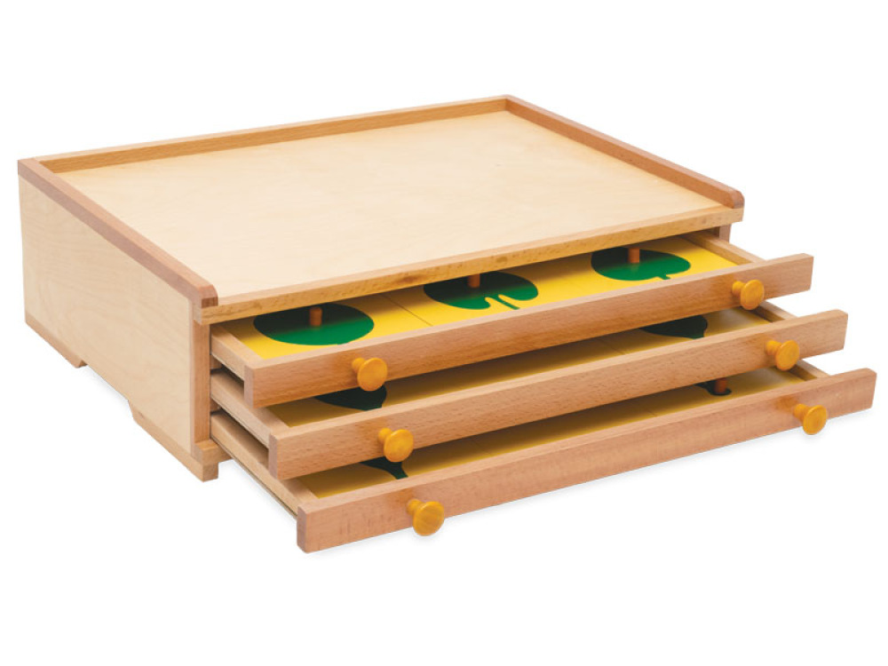 Small botanical cabinet. Cabinet with leaf shapes templates