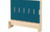Doors with handle for cloakroom Vita 6 - Emerald blue