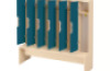 Doors with handle for cloakroom Vita 6 - Emerald blue