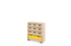 Storage Unit L with deep cardboard trays + container - Eko