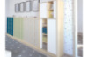 Wardrobe 92 with Louver and Lock - L