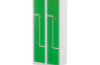 Metal 4-person cloakroom with a combination lock. Green - size L.