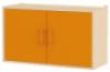 Large wall cabinet with door with door. Orange. Fresh Collection