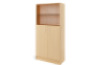 Prima features Unit with a wooden doors and a glass doors birch