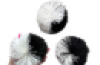 Large Black and White Soft String Ball