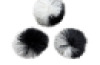 Large Black and White Soft String Ball