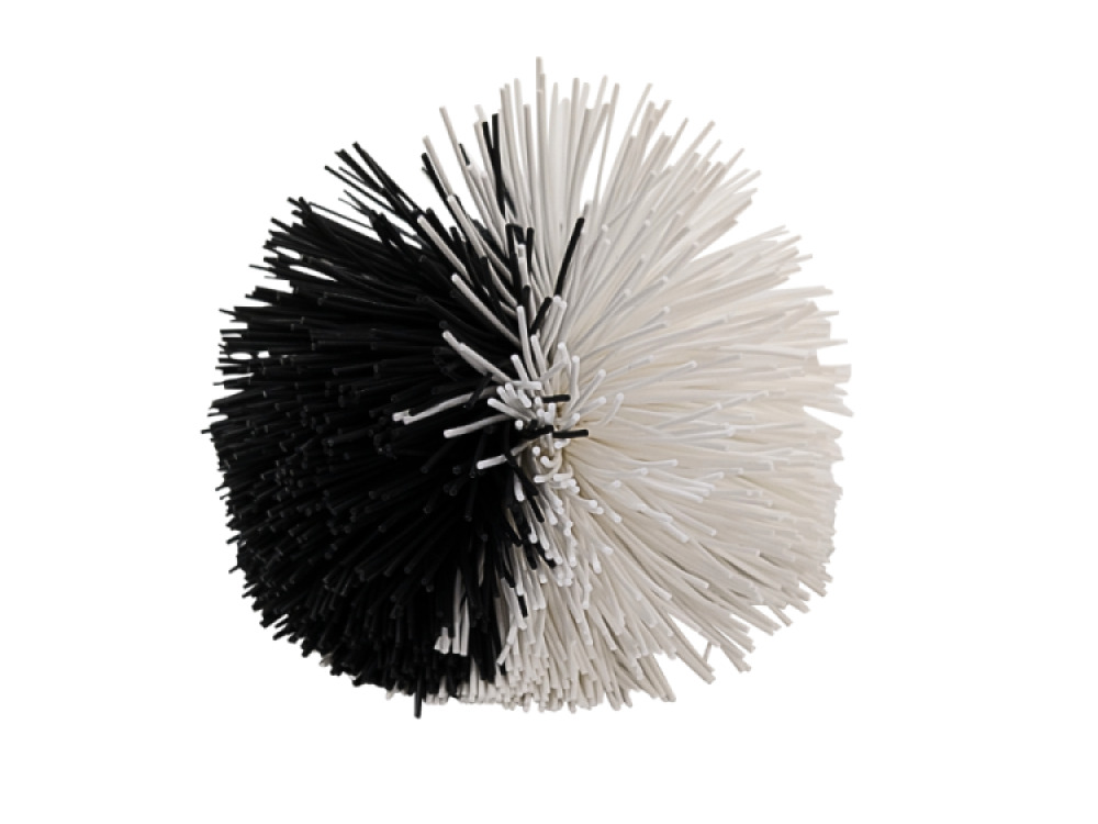 Large Black and White Soft String Ball