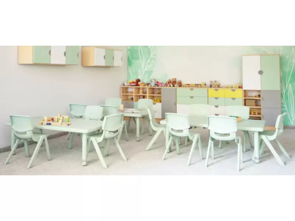 Butterlfy table rectangular mint