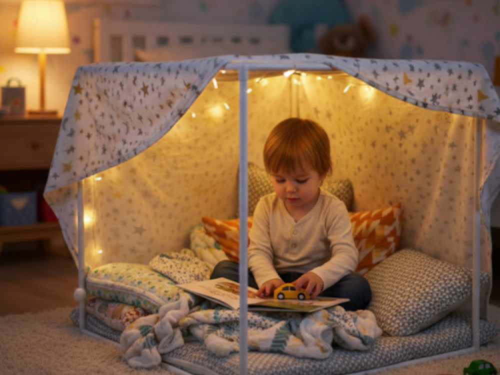 White Plastic Den Frame – Sensory Den Making Play for Indoor & Outdoor – 1m x 1m