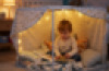 White Plastic Den Frame – Sensory Den Making Play for Indoor & Outdoor – 1m x 1m